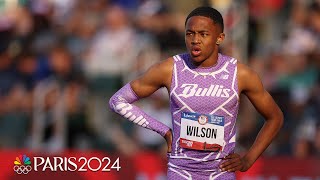 16yearold Quincy Wilson sets another U18 WORLD RECORD in 400m semifinals at Trials  NBC Sports [upl. by Jessen356]