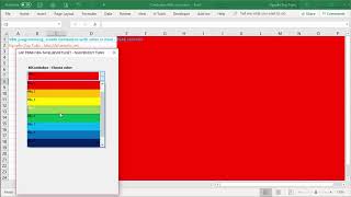 VBA programming create ComboBox has color in items  BSAC controls [upl. by Nylram]