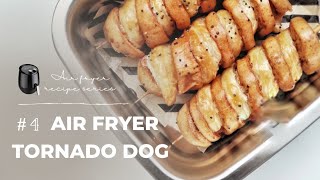 AIR FRYER TORNADO DOG Twisted Hotdog amp Puff Pastry Bento [upl. by Thacher]