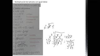 Multiplicación de radicales con igual y diferente índice [upl. by Walke127]