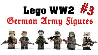 Lego WW2 German Army Figures 3  molegode [upl. by Felicie]