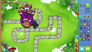 0 0 5 SUPER MONKEY LEGEND OF THE NIGHT VS 10 FBAD BTD6 Bloons Tower Defence 6 [upl. by Haroved922]