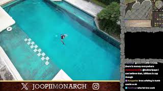 Billionaire jumps on a pool with AK47 in hand [upl. by Burtis90]