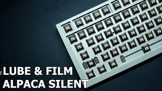 Lube amp film ALPACA SILENT switches  Sound test with GMMK PRO [upl. by Cony]