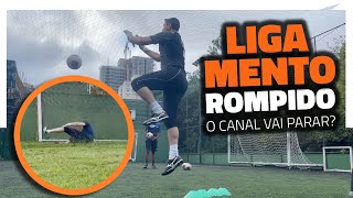 ROMPI O LIGAMENTO DO JOELHO  E AGORA [upl. by Jard]