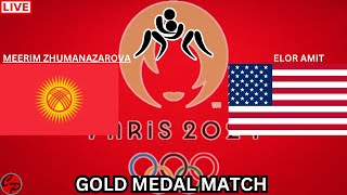 2024 PARIS OLYMPICS USA ELOR AMIT vs Kyrgyzstan Meerim ZHUMANAZAROVA WOMENS WRESLING LIVE GAME CAST [upl. by Cade]