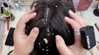 ASMR 🌿 Scalp Cleansing Simulation Using Combs Tweezers and Brushes for Soothing Dandruff Removal [upl. by Woll536]