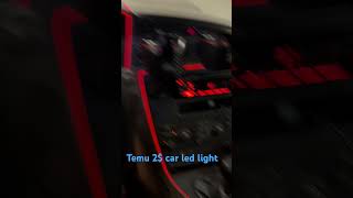 2 temu car led strip red color Volvo v70 stereo mounted light [upl. by Morez]