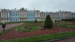 Gardens of Caterines palace in Tsarskoye Selo Pushkin Russia [upl. by Etteuqram]