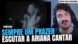 ARIANA em DONT WANNA BREAK UP AGAIN ao vivo prof de canto analisa [upl. by Schmitt]