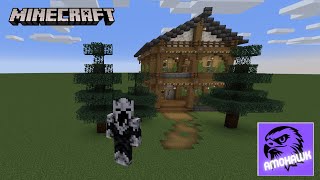 Minecraft Spruce house tutorial [upl. by Eelrebmik]