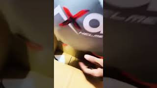 Unboxing new axor apex thunder black helmet LIKE AND SUBSCRIBEaxorhelmets axor biker rider [upl. by Eixor]