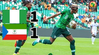 Nigeria Vs Equatorial Guinea 1  1 Highlights AFCON [upl. by Euqirat]