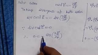 Use maxwells equation curl EdBdtto prove that divB0 [upl. by Macdonell]