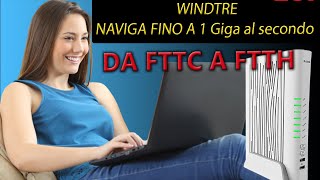 Da Fibra FTTC a FTTH gratis con WINDTRE Open Fiber [upl. by Nnewg]