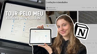 Meu notion de estudos  como aumentar sua produtividade com organização💡📓 [upl. by Clea]