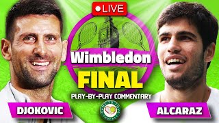 DJOKOVIC vs ALCARAZ  Wimbledon 2023 Final  LIVE Tennis PlaybyPlay Stream [upl. by Tracie]