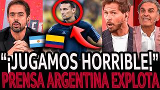 ARGENTINA PIERDE contra COLOMBIA ¡PRENSA MUNDIAL REACCIONA [upl. by Sven]