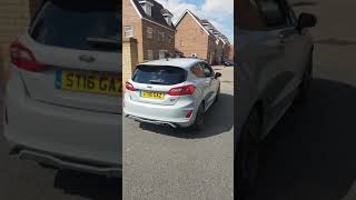 Fiesta st mk8 pops and bangs exhaust sound [upl. by Ennaear]