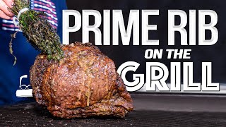 WE COOKED PRIME RIB OUTSIDE ON THE GRILL AND THERE ARE SIMPLY NO WORDS🤯  SAM THE COOKING GUY [upl. by Gide]