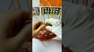 Rattan Craft Basket Idea diy handmadetoran handmade [upl. by Airuam996]