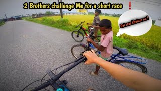 2 Brothers Challenge Me For a Short Race 🤯😱 Race and Small Trial  rider viralvideo jhapa [upl. by Elletnahs]