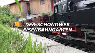 Modelleisenbahn Der Schönower Eisenbahngarten Hauptkanal [upl. by Edith715]