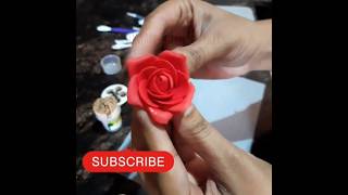 how to make simple fondant roses rose kaise banayrose tutorialeasy fondant roses cake youtube [upl. by Coughlin500]