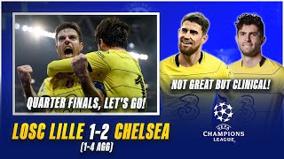 LILLE 12 CHELSEA AGG 14  CHAMPIONS LEAGUE QUARTER FINALS  PULISIC amp AZPI CLINICAL [upl. by Akinwahs614]