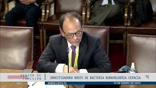 Comisión Investigadora bacterias burkholderia cepacia  10 enero 2024 [upl. by Grunenwald]