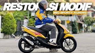 Restorasi modif yamaha mio sporty  BADAS GARAGE [upl. by Kcirederf]