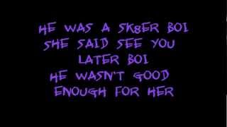 Avril Lavigne  Sk8er Boi with lyrics HD [upl. by Zuliram]