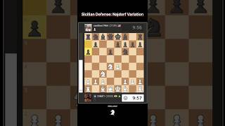 How to Play Sicilian Defense Najdorf Variation chess chessgame shorts [upl. by Lennahs234]