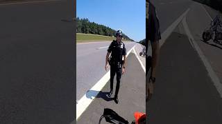 Biker accidentally interrupts a motorcycle procession 😬 kenny1020304050yt [upl. by Claribel]