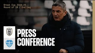 Press Conference PAOK FC Vs Egaleo – Live PAOK TV [upl. by Zailer667]