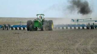 John Deere 6030 and 24 Row Kinze Planter [upl. by Newhall]