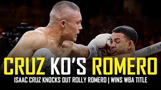 ISAAC CRUZ SMASHES ROLLY ROMERO IN 8TH POST FIGHT REACTION NO FOOTAGE [upl. by Annaliese]