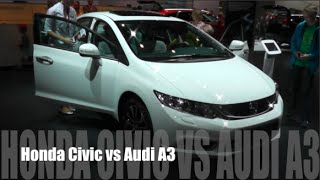 Honda Civic 2016 vs Audi A3 2016 [upl. by Zetra]