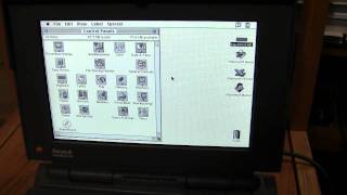 1992 Apple Powerbook 180 Demonstration [upl. by Yaja]