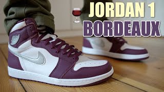 MOST UNDERRATED JORDAN 1 THIS YEAR  AIR JORDAN 1 BORDEAUX REVIEW amp ON FEET [upl. by Norahc551]