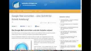 Google Mail einrichten  eine SchrittfürSchrittAnleitung [upl. by Yasui]