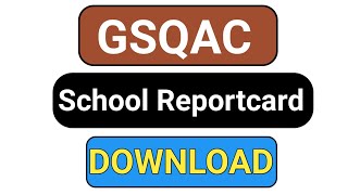 Gunotsav 20  Report card  GSQAC  ગુણોત્સવ 20  રિપોર્ટ કાર્ડ ડાઉનલોડ Second Phase [upl. by Ammadas]