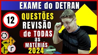 Simulado do DETRAN 202412 Questões da Prova teórica do DETRAN Exame legislação de trânsito 2024 [upl. by Markos]