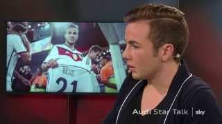 Marco Reus amp Mario Götze über die TrikotStory bei der WM [upl. by Ahsilad825]