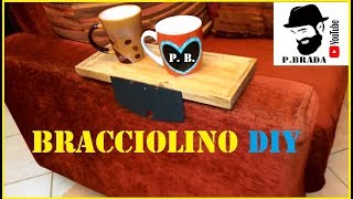 Tavolino da bracciolo per divano in legno e metallo by Paolo Brada DIY [upl. by Racklin257]