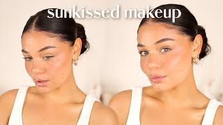 Sunkissed glowy makeup easy amp everyday [upl. by Oivlis]