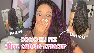 DICAS PARA O CABELO CACHEADO CRESCER RÁPIDO📏 💖 tudo que eu faço [upl. by Anurag]