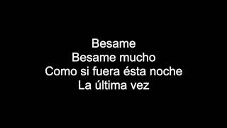 BESAME MUCHO  HD With Lyrics  By Chris Landmark [upl. by Ahsinrats]