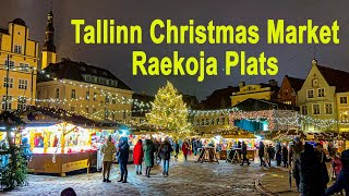 Tallinn Christmas Market 2023 Raekoja Plats [upl. by Aisor]