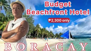 BUDGET BEACHFRONT HOTEL in BORACAY [upl. by Fafa190]